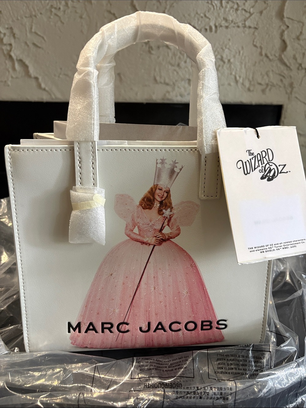 Marc Jacobs White & Pink Fairy Godmother Tote